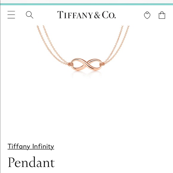 Tiffany & Co. Jewelry - Tiffany & Co Rose Gold Infinity Necklace